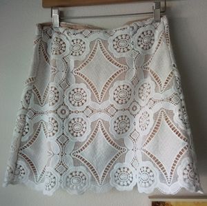 Abercrombie & Fitch Lace White Skirt